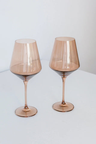 Estelle Colored Wine Stemware - Iris & Stout