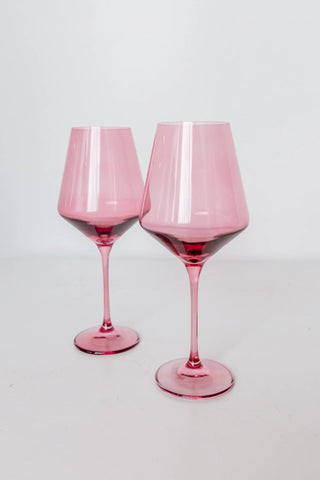 Estelle Colored Wine Stemware - Iris & Stout