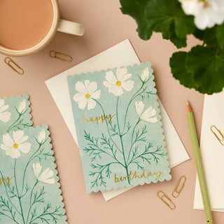 Cosmos Happy Birthday Card