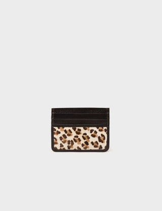 Filium Animal Print Leather Cardholder - All Over Eyes Embroidery - Iris & Stout