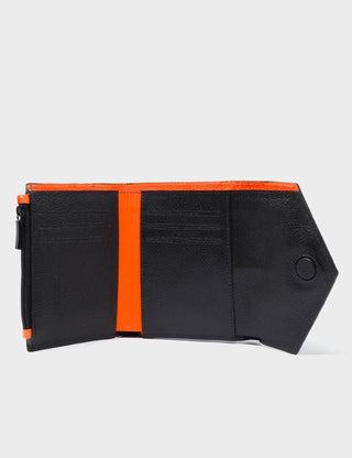 Fiona Black and Cream Leather Wallet - Iris & Stout