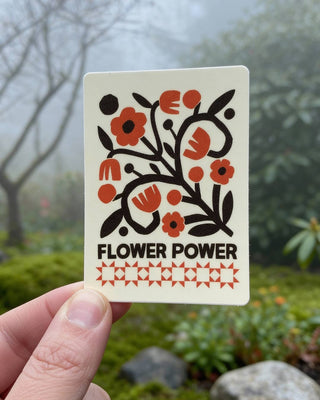 Flower Power Sticker - Iris & Stout