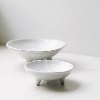 Footed Ceramic Display Bowl - Iris & Stout