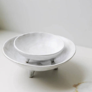 Footed Ceramic Display Bowl - Iris & Stout