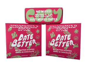 Gingersnap Spice Chocolate Covered Dates - Iris & Stout