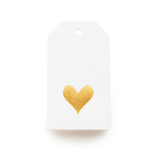 Gold Heart Gift Tag (Box of 10) - Iris & Stout