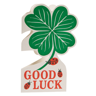 Good Luck Clover Greeting Card - Iris & Stout