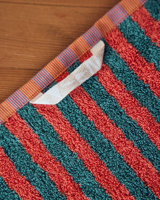 Grasshopper Stripe Bath Towel - Iris & Stout