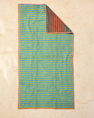 Grasshopper Stripe Bath Towel - Iris & Stout