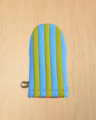 Grasshopper Stripe Oven Mitt - Iris & Stout