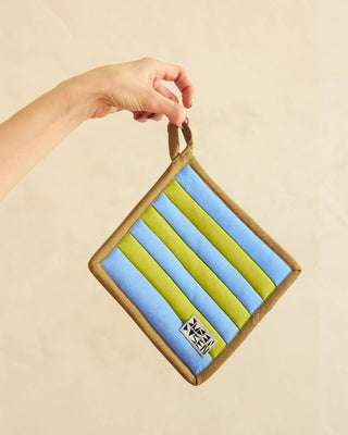 Grasshopper Stripe Pot Holder - Iris & Stout