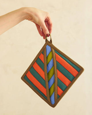 Grasshopper Stripe Pot Holder - Iris & Stout