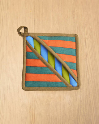 Grasshopper Stripe Pot Holder - Iris & Stout