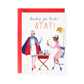 Gratitude, Stat! Thank You Card - Iris & Stout