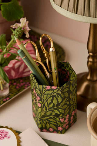 Green Flora Pen Pot - Iris & Stout