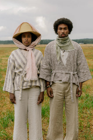 Hali Linen Scarf - Iris & Stout