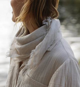 Hali Linen Scarf - Iris & Stout