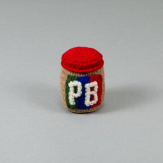 Hand Knit Wool Peanut Butter Dog Toy - Iris & Stout