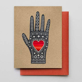 Heart in Hand Card - Iris & Stout