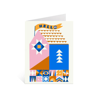 Hello House Greeting Card - Iris & Stout