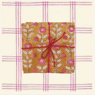 Iberis Moutarde Napkins - Iris & Stout