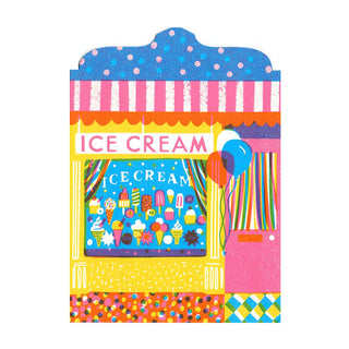 Ice Cream Shop Die Cut Card - Iris & Stout