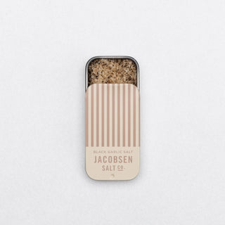 Infused Black Garlic Sea Salt Slide Tin - Iris & Stout