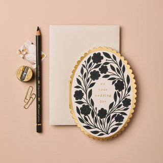 Ink Flora 'On Your Wedding Day' Card - Iris & Stout