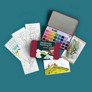 Italian Fields Watercolor Painting Kit - Iris & Stout