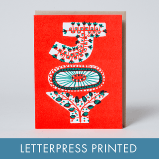 JOY Holiday Letterpress Card - Iris & Stout