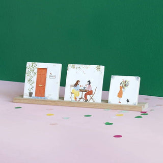 Knock knock who's there | StoryTiles art on tile - Iris & Stout