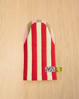 Ladybug Stripe Oven Mitt - Iris & Stout