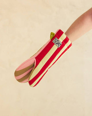 Ladybug Stripe Oven Mitt - Iris & Stout