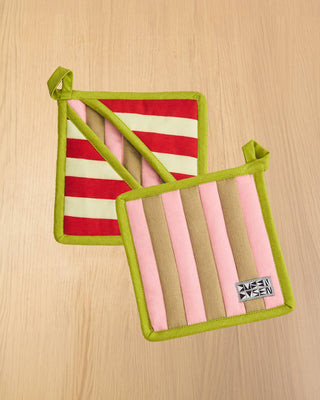 Ladybug Stripe Pot Holder - Iris & Stout