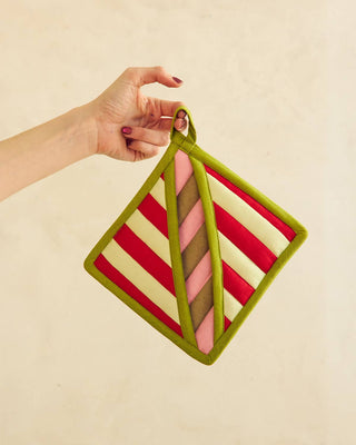 Ladybug Stripe Pot Holder - Iris & Stout
