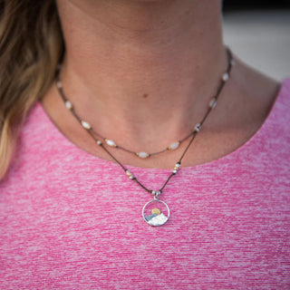 Landscape Necklace - Mountain - Iris & Stout