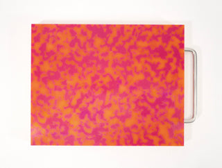 Large Cutting Board with Handle - Pink/Orange - Iris & Stout