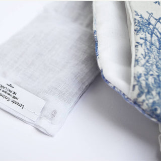 Lavender Eye Mask — Blue Toile de Jouy - Iris & Stout