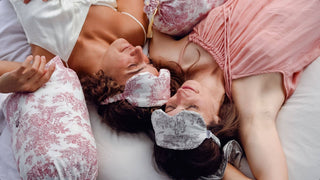 Lavender Eye Mask — Red Toile de Jouy - Iris & Stout