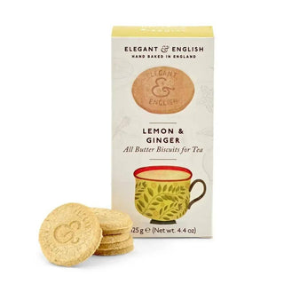 Lemon & Ginger Shortbread Cookies for Tea - Iris & Stout