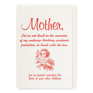 Let us not Dwell Mother Greeting Card - Iris & Stout