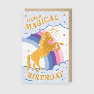 Letterpress Birthday Greeting Card – Have a Magical Birthday - Iris & Stout