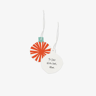 Letterpress Ornament Tag Set - Iris & Stout