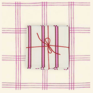 Levant Garnet Napkins - Iris & Stout