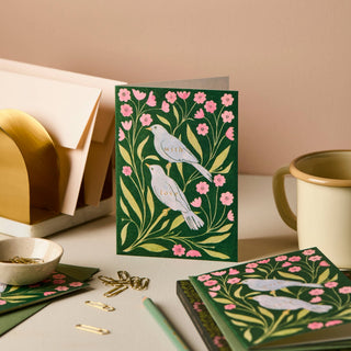 Lovebirds With Love Card - Iris & Stout
