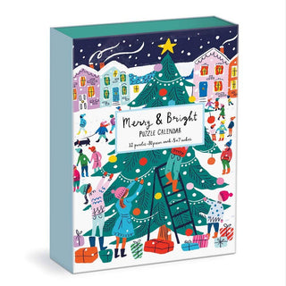 Merry and Bright 12 Days of Christmas Advent Puzzle Calendar - Iris & Stout