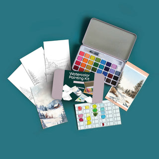 Midwinter Forest Watercolor Painting Kit - Iris & Stout