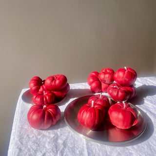 Mini Red Tomato Candle - Iris & Stout