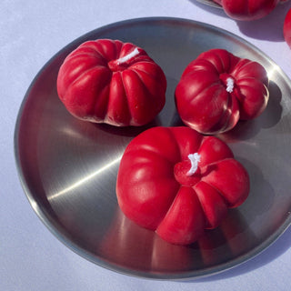 Mini Red Tomato Candle - Iris & Stout