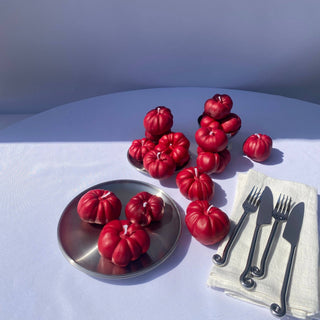 Mini Red Tomato Candle - Iris & Stout